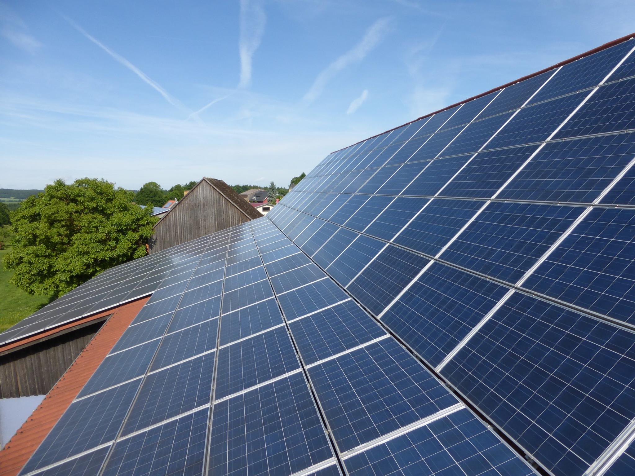 Komplettreinigung einer Solaranlage